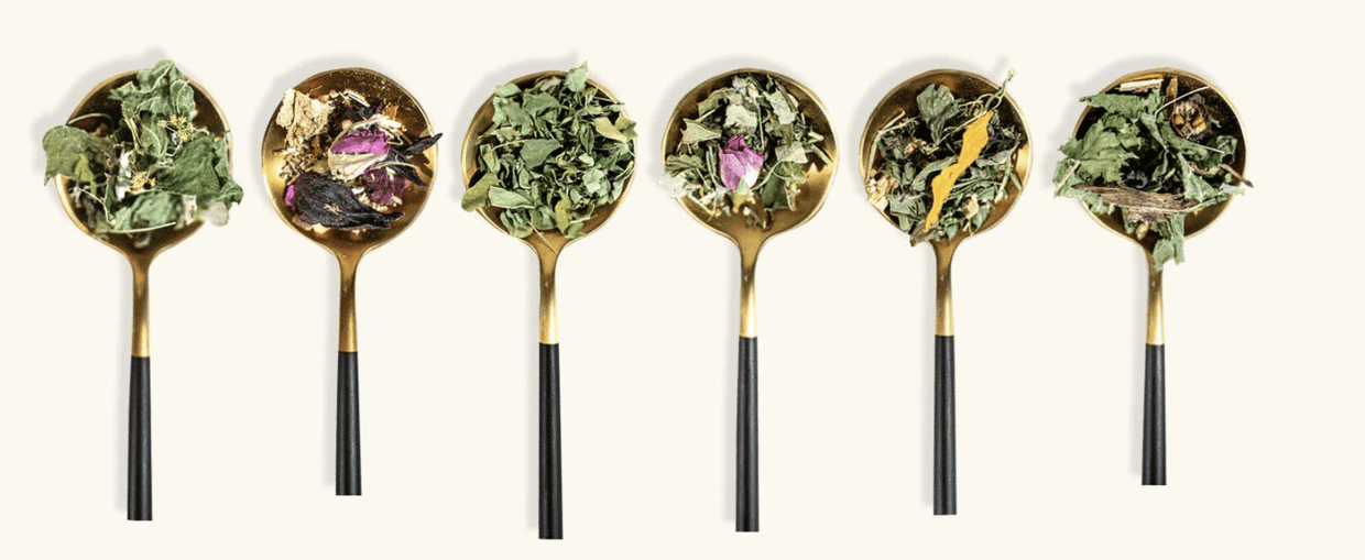 Six cuillères de plantes séchées Maison Kå